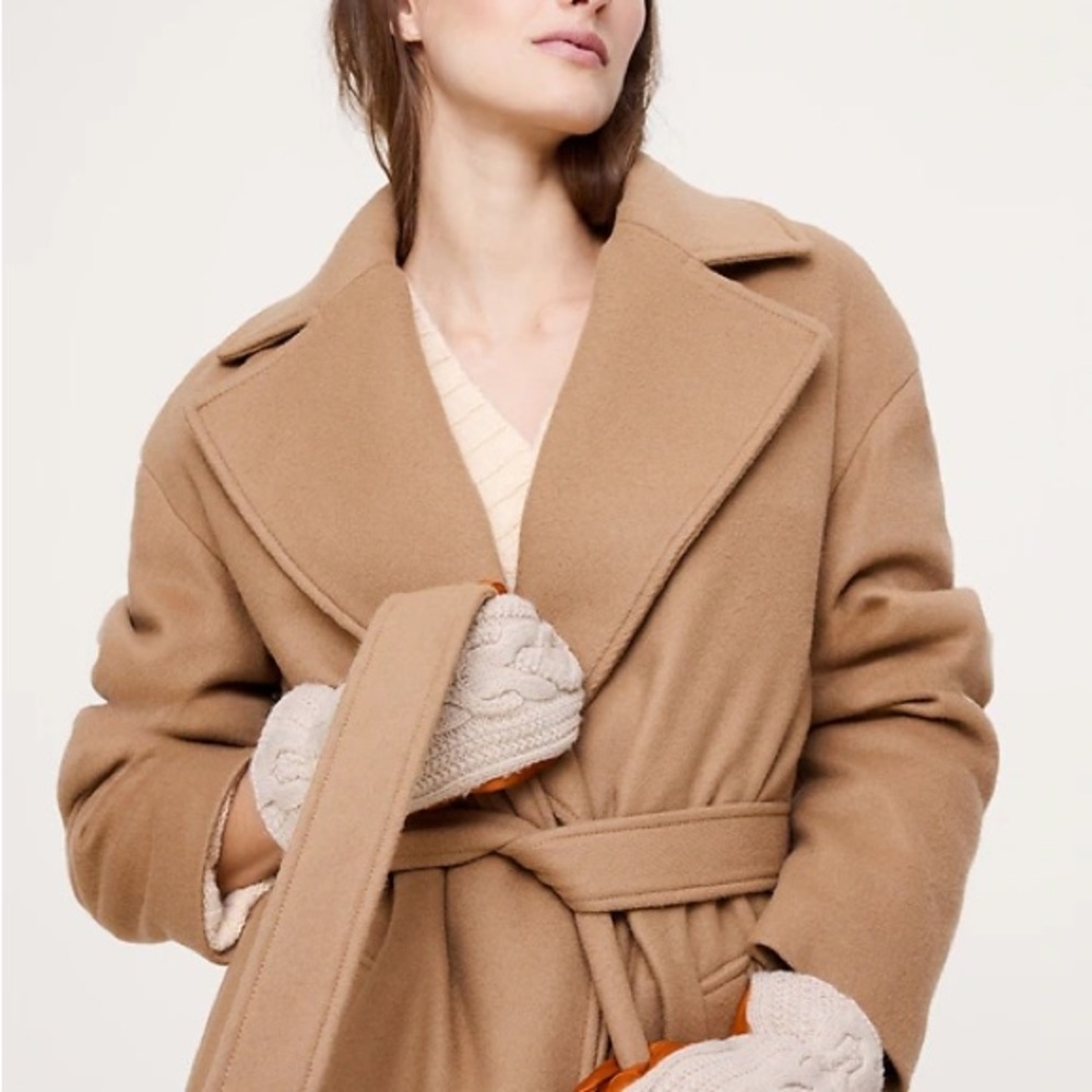 Banana Republic Tan Belted Trench Coat